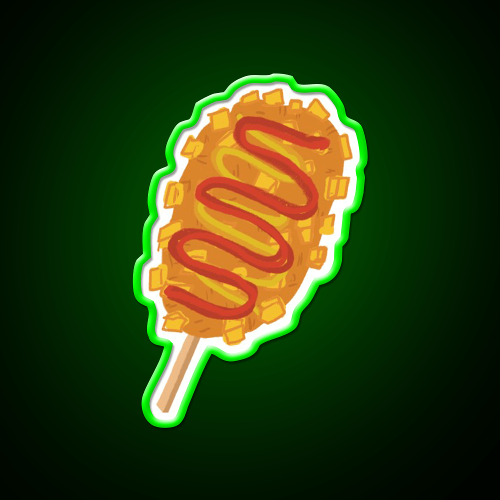 Korean Hot Dog Snack Food Led Neon Sign Rgb Color - Shineneon