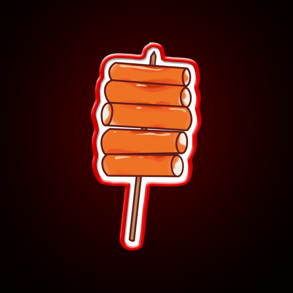 Korean Tteokbokki Spicy Rice Cake Snack Food Led Neon Sign Rgb Color - Shineneon