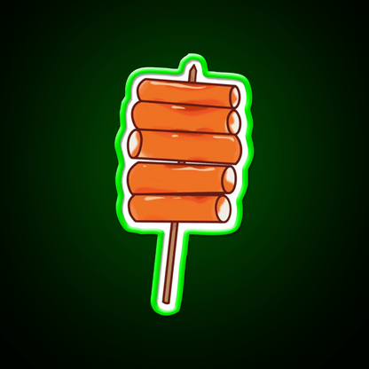 Korean Tteokbokki Spicy Rice Cake Snack Food Led Neon Sign Rgb Color - Shineneon