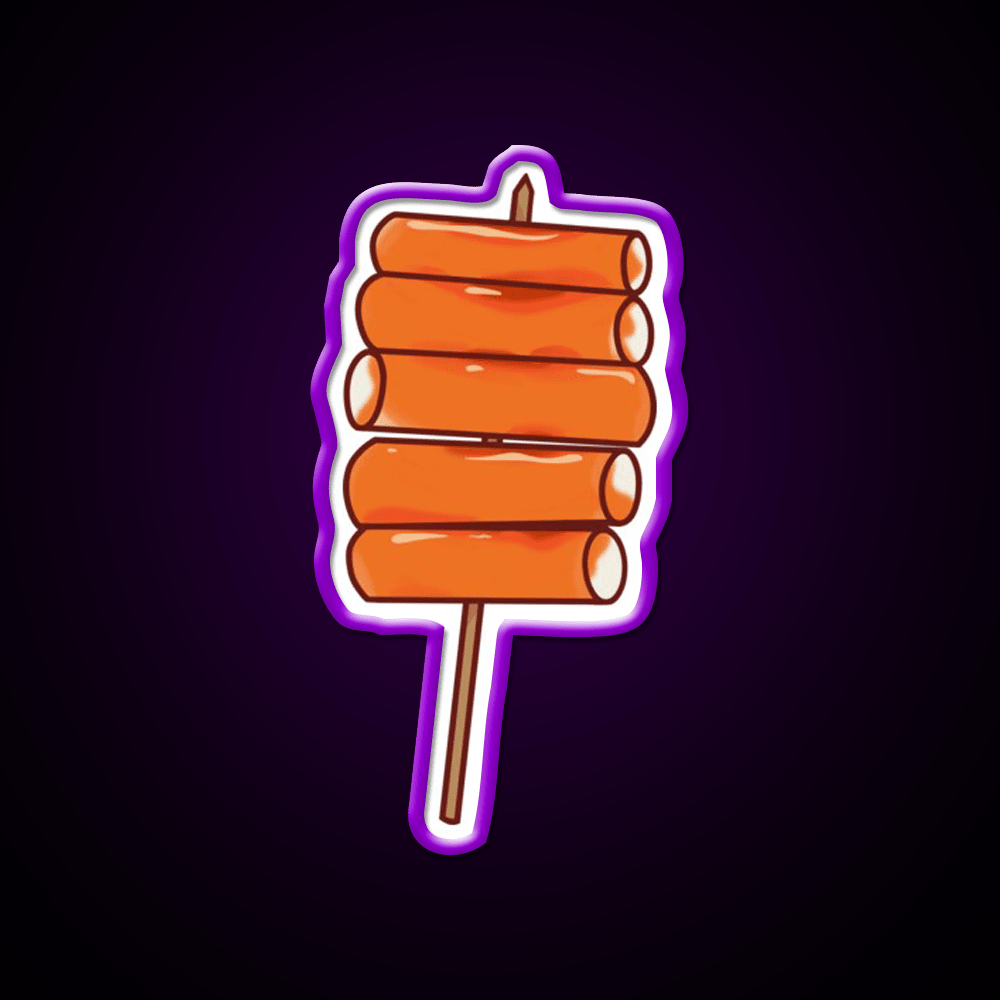 Korean Tteokbokki Spicy Rice Cake Snack Food Led Neon Sign Rgb Color - Shineneon