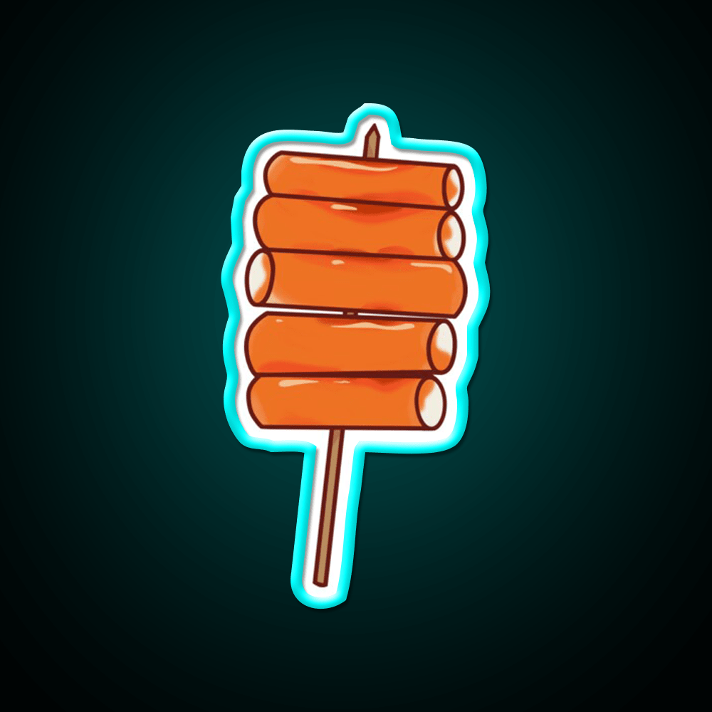 Korean Tteokbokki Spicy Rice Cake Snack Food Led Neon Sign Rgb Color - Shineneon
