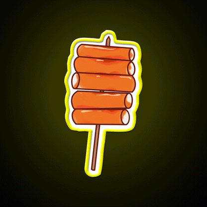 Korean Tteokbokki Spicy Rice Cake Snack Food Led Neon Sign Rgb Color