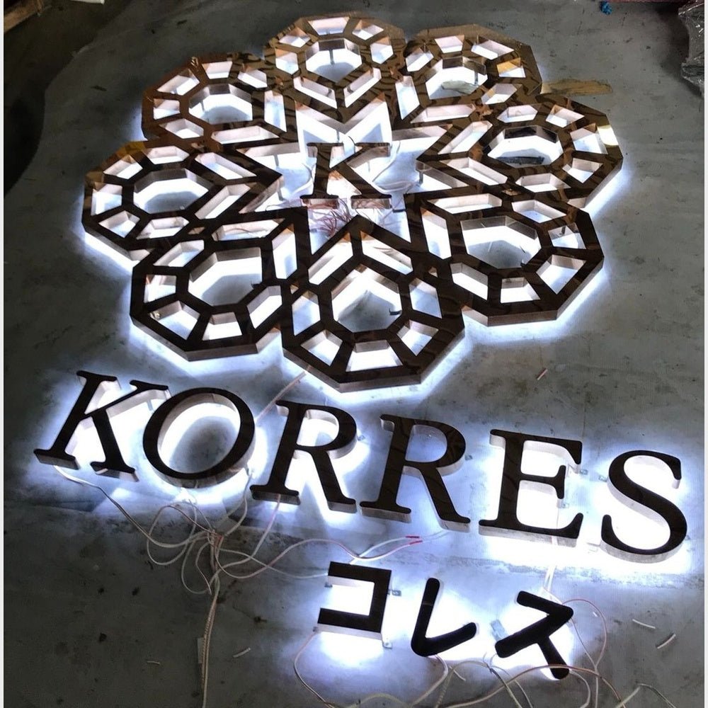 Korres 3D Backlit Channel Letters Led Light Sign - Shineneon