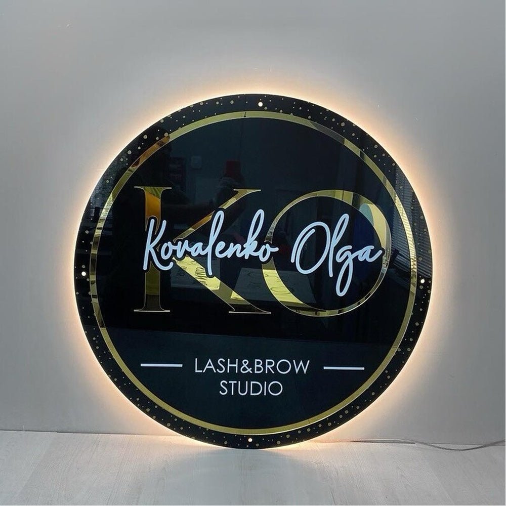 Kovafenka Olga Studio Acrylic Business Logo Sign - Shineneon