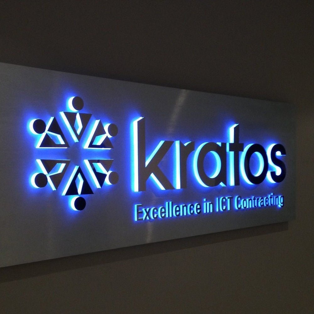 Kratos Excellence In Ict Contracting 3D Backlit Channel Letters Led Light Sign - Shineneon
