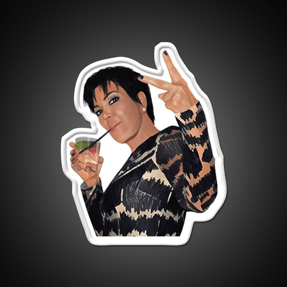 Kris Jenner Party Drink Tequila Led Neon Sign Rgb Color - Shineneon