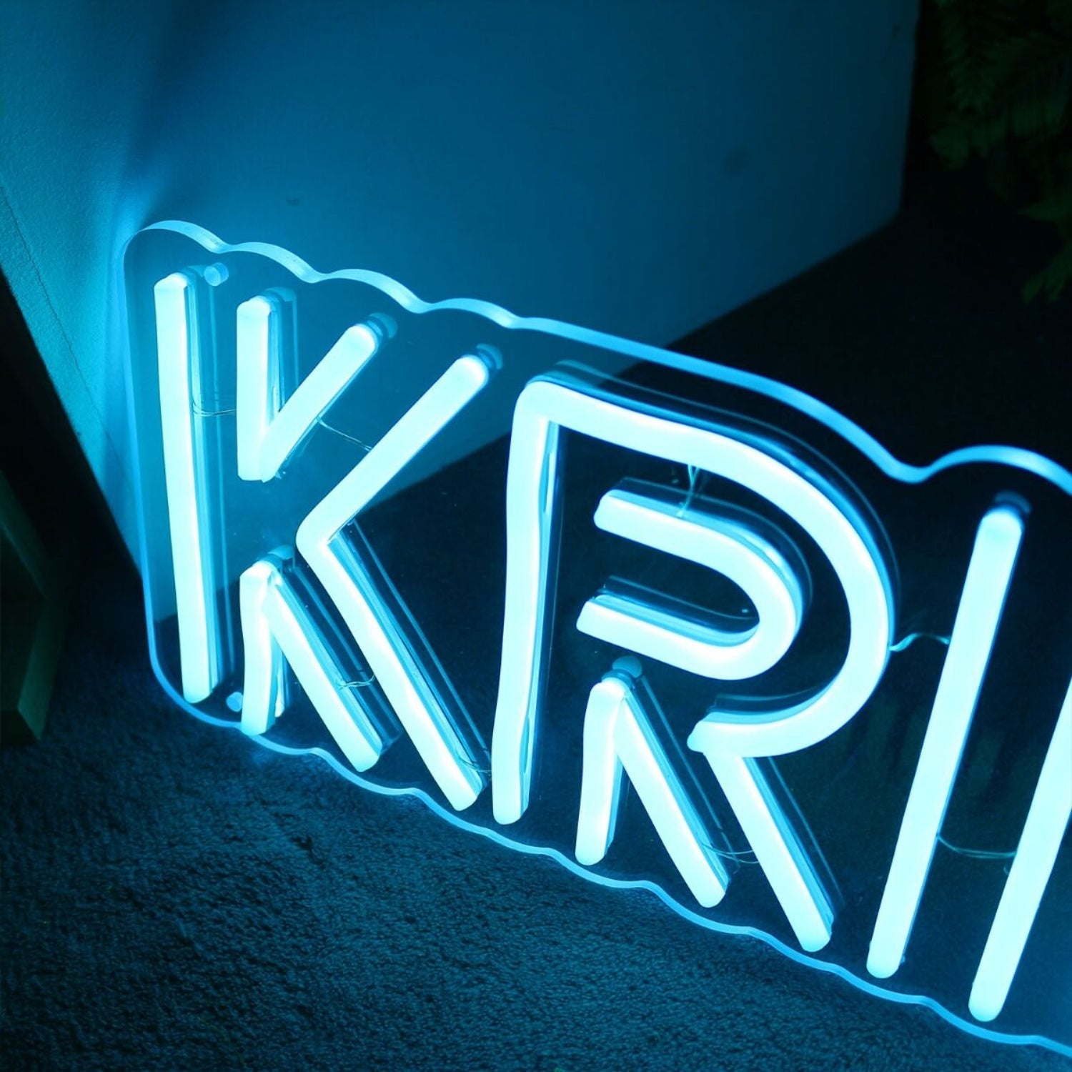 Krisha Blue Led Neon Sign - Shineneon