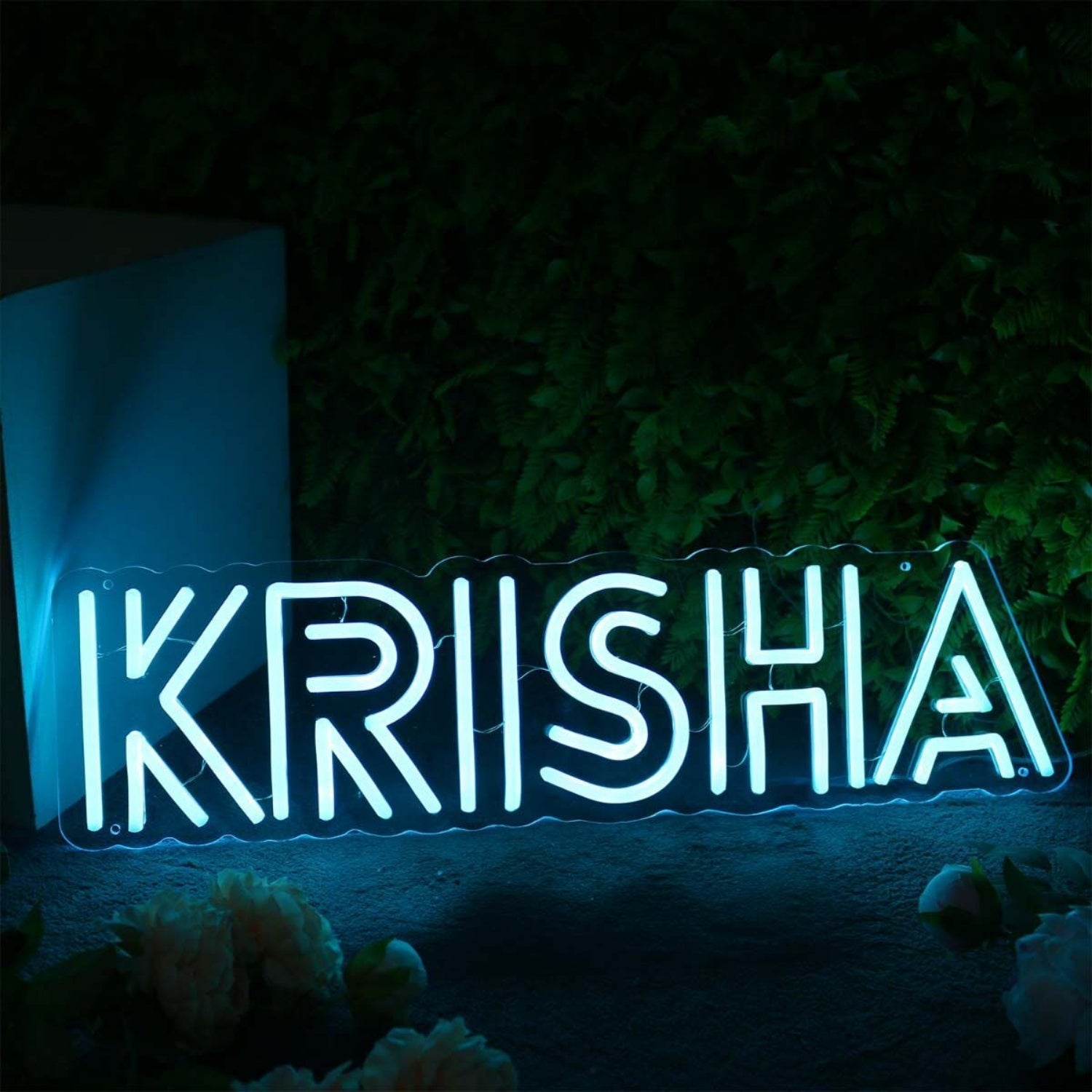 Krisha Blue Led Neon Sign - Shineneon