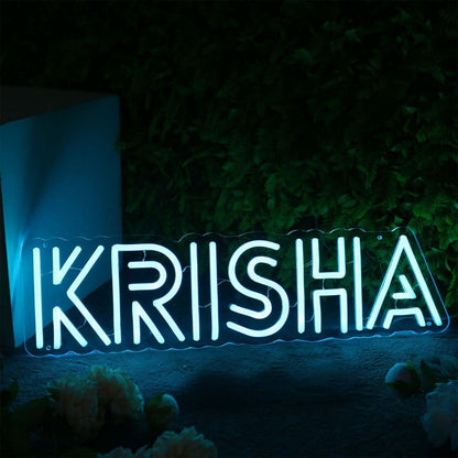 Krisha Blue Led Neon Sign - Shineneon