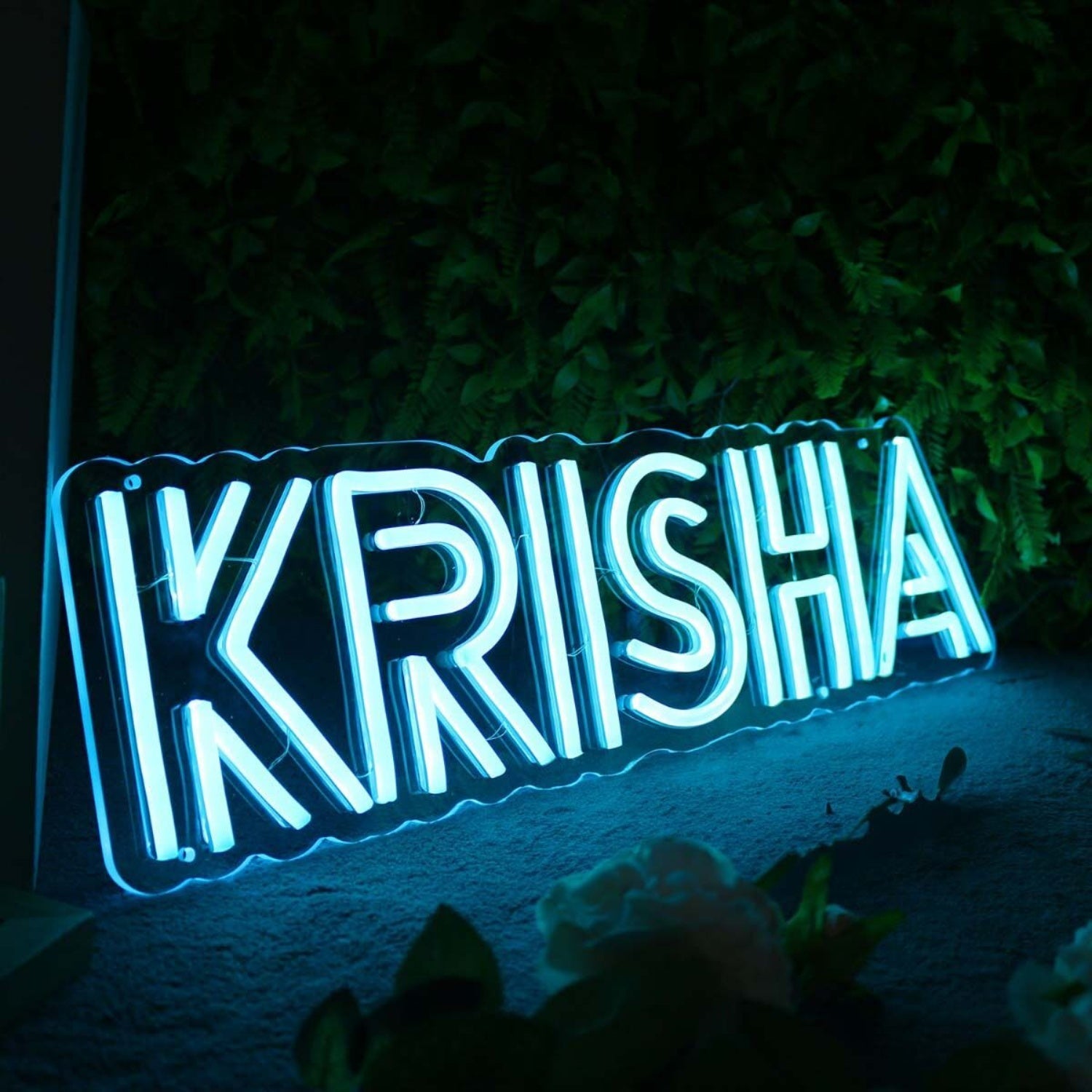 Krisha Blue Led Neon Sign - Shineneon