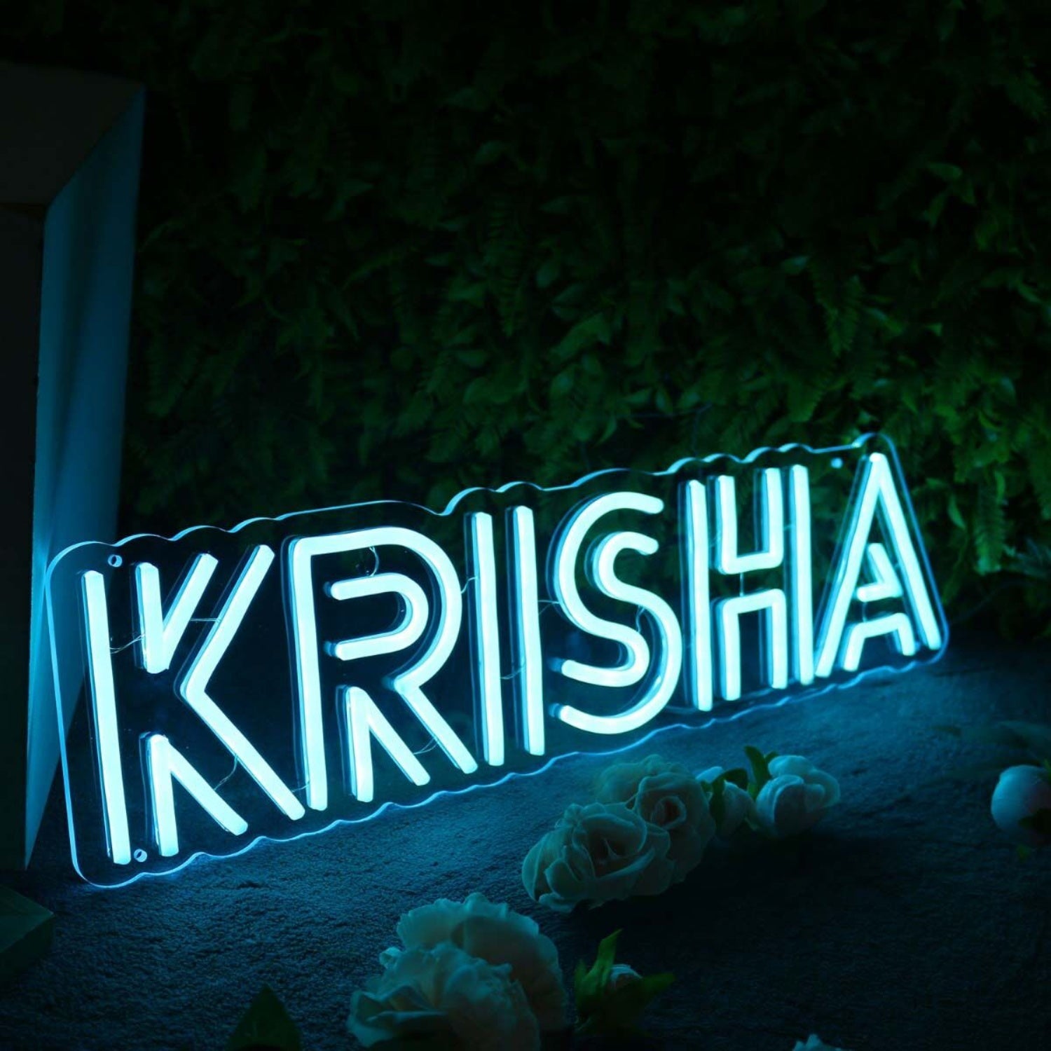 Krisha Blue Led Neon Sign - Shineneon