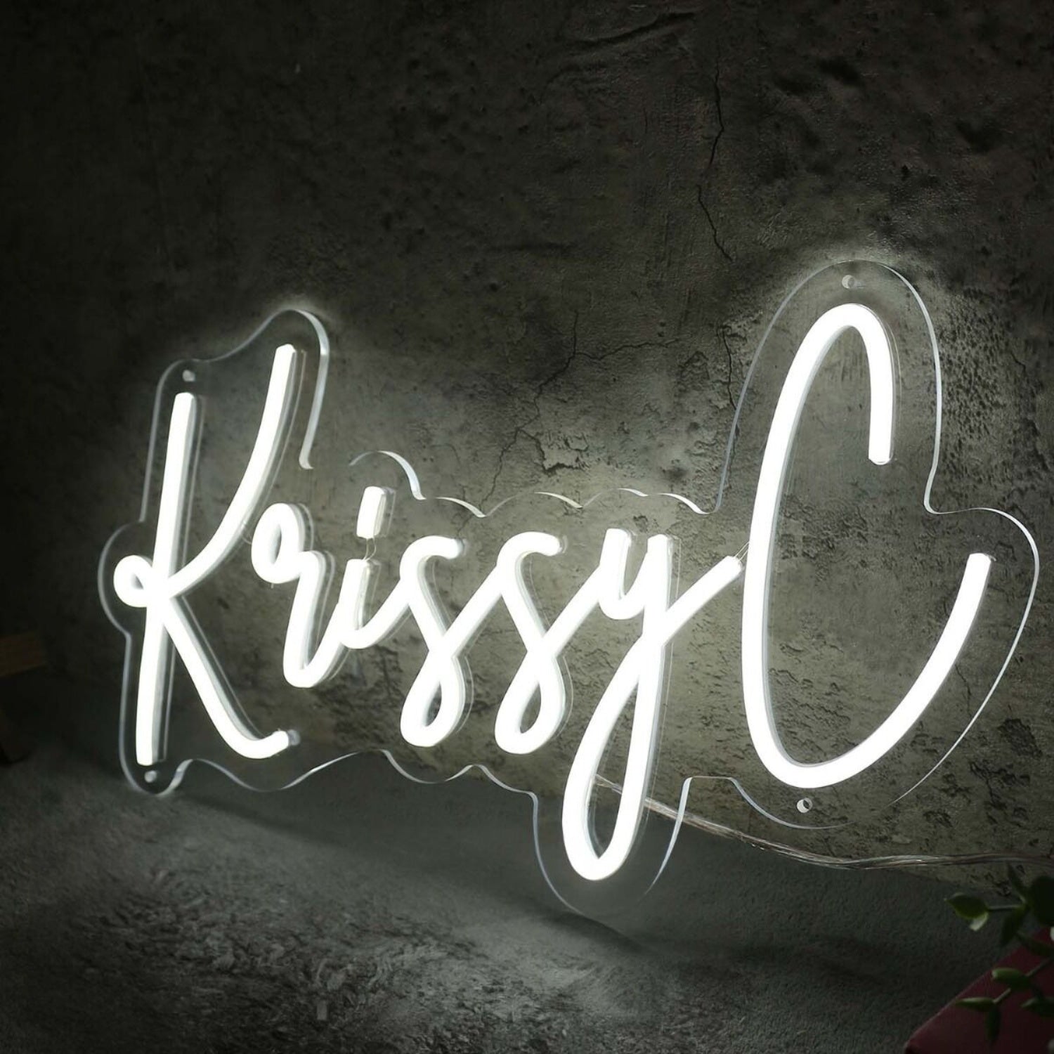 Krissy C White Led Neon Sign - Shineneon