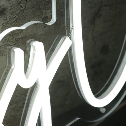 Krissy C White Led Neon Sign - Shineneon