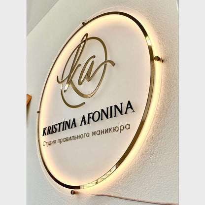 Kristina Afonina Acrylic Business Logo Sign - Shineneon