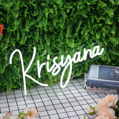 Krisyana White Led Neon Sign - Shineneon