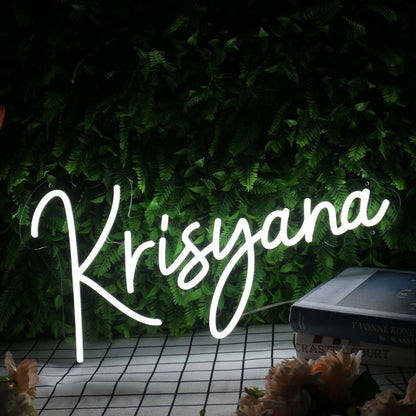 Krisyana White Led Neon Sign - Shineneon