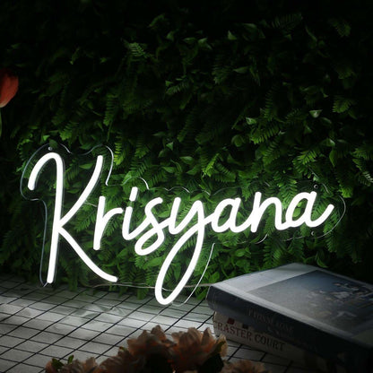 Krisyana White Led Neon Sign - Shineneon