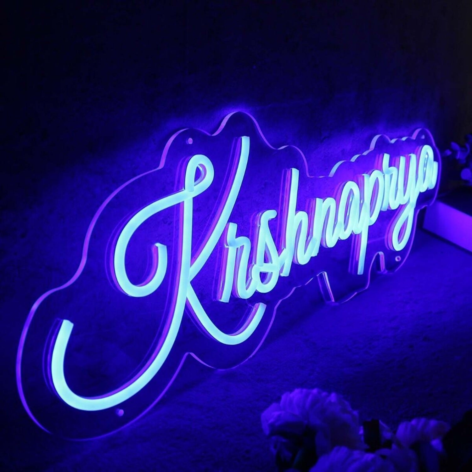 Krshnaprya Blue Led Neon Sign - Shineneon