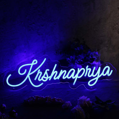 Krshnaprya Blue Led Neon Sign - Shineneon