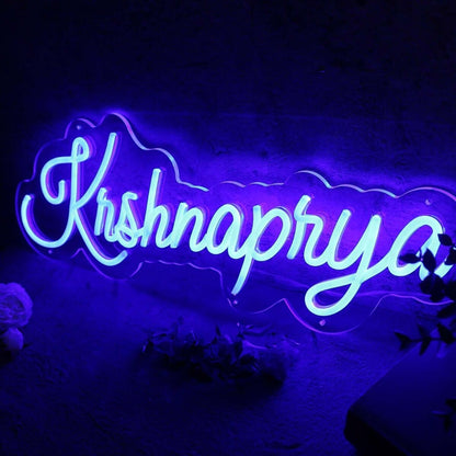 Krshnaprya Blue Led Neon Sign - Shineneon