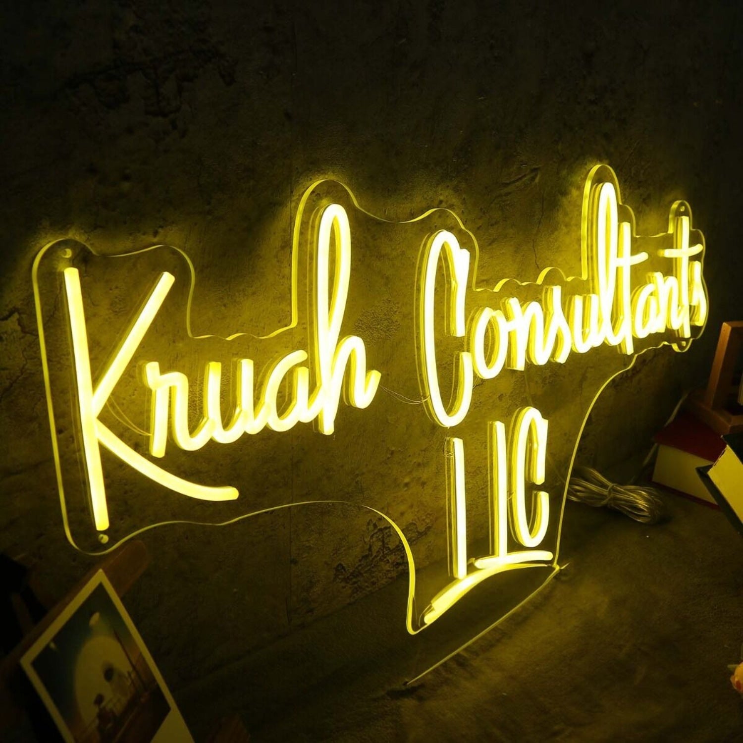 Kruah Consultants Llc Yellow Led Neon Sign - Shineneon