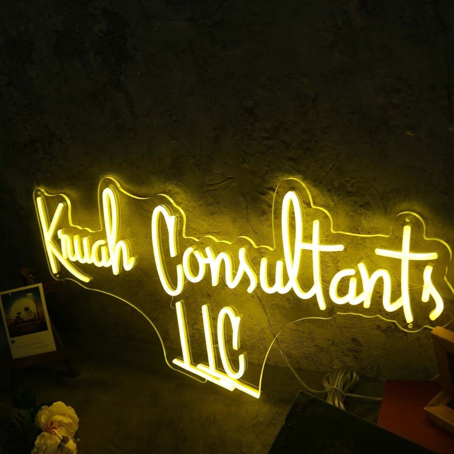 Kruah Consultants Llc Yellow Led Neon Sign - Shineneon