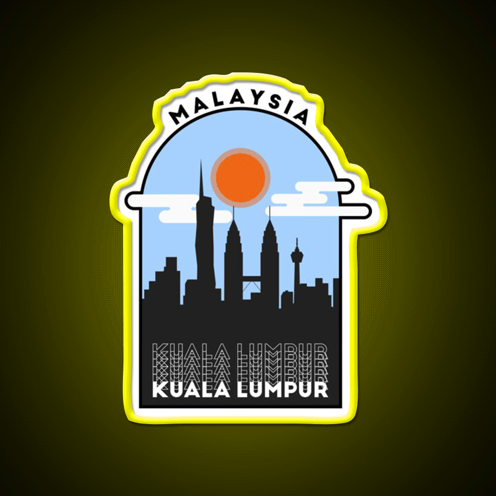 Kuala Lumpur Malaysia Asian Cultural Led Neon Sign Rgb Color - Custom LED neon sign front view
