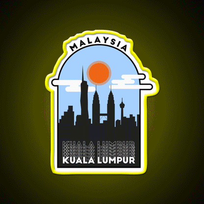 Kuala Lumpur Malaysia Asian Cultural Led Neon Sign Rgb Color - Custom LED neon sign front view