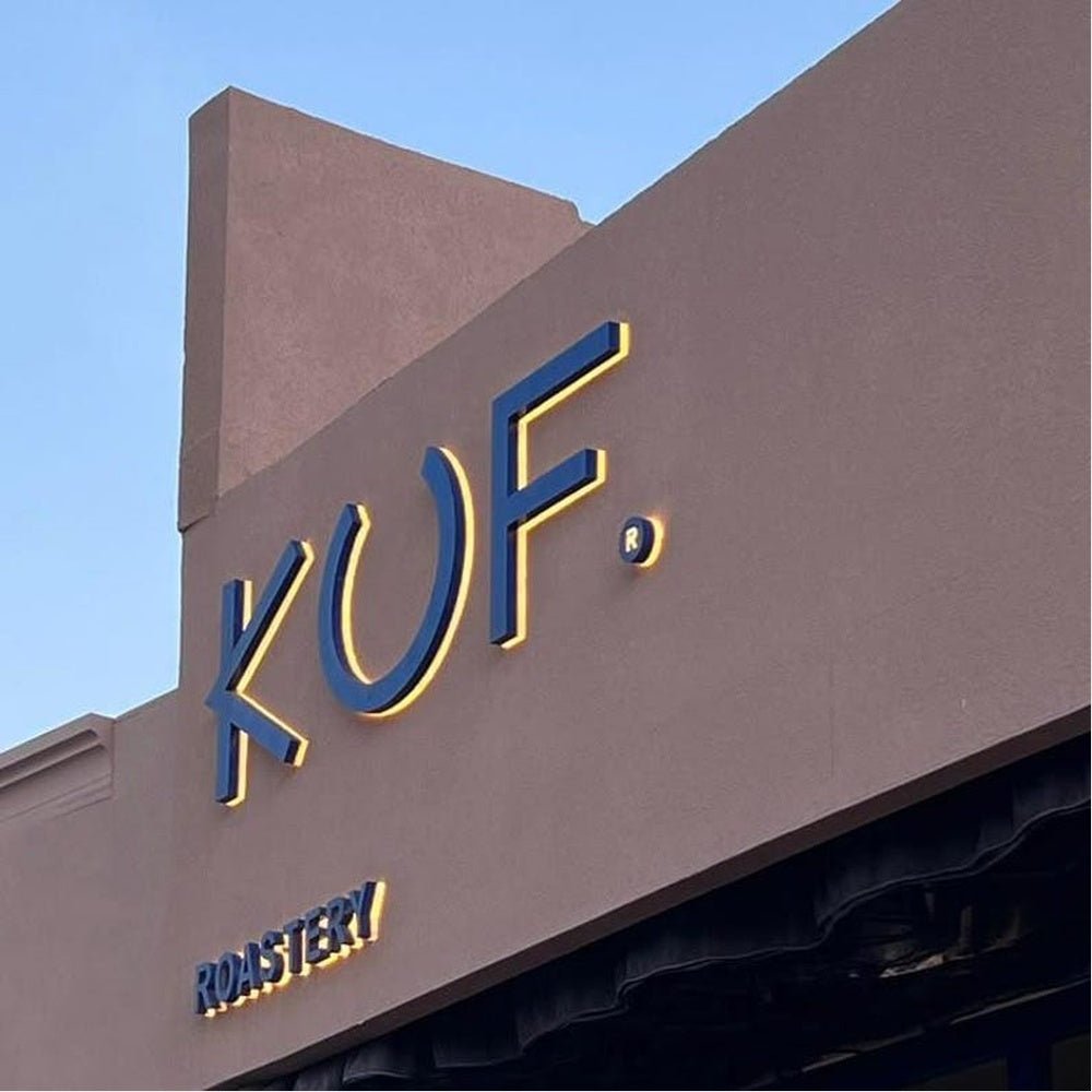 Kuf Roastery 3D Backlit Channel Letters Led Light Sign - Shineneon