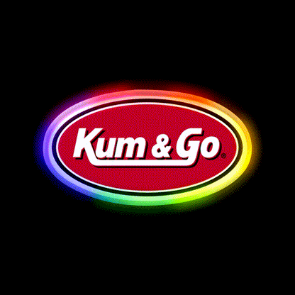 Kum Go Fast Food Led Neon Sign For Burger Place Rgb Color