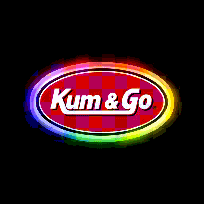 Kum Go Fast Food Led Neon Sign For Burger Place Rgb Color