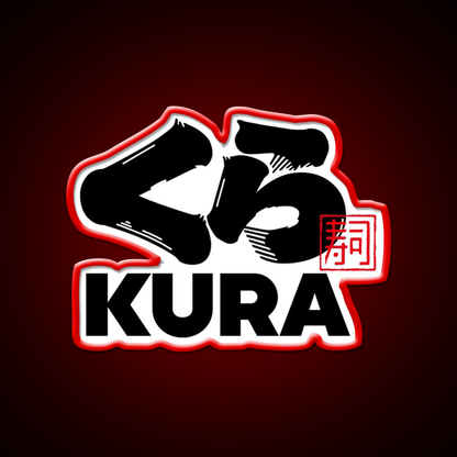 Kura Sushi Logo Fast Food Led Neon Sign For Burger Place Rgb Color