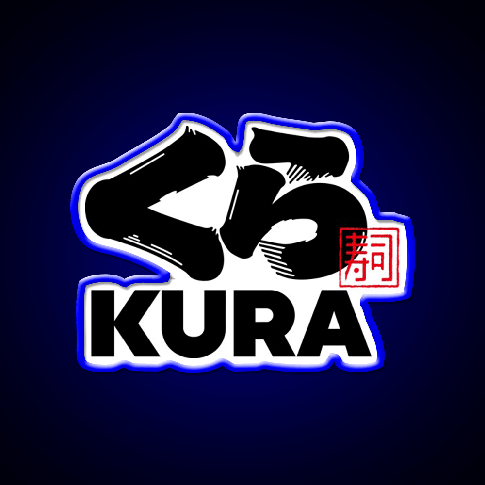 Kura Sushi Logo Fast Food Led Neon Sign For Burger Place Rgb Color - Shineneon