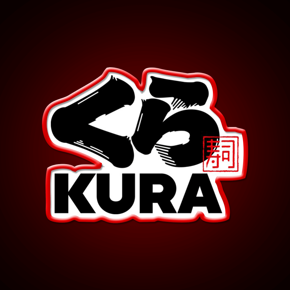 Kura Sushi Logo Fast Food Led Neon Sign For Burger Place Rgb Color - Shineneon