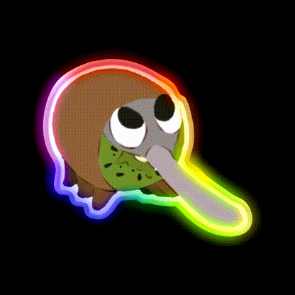 Kweeble Snack Food Led Neon Sign Rgb Color - LED neon sign close-up detail