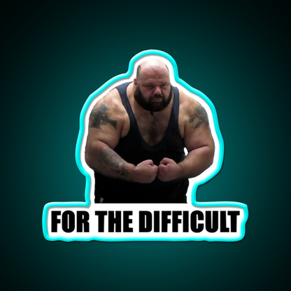 Kyriakos Grizzly For The Difficult Gym Fitness Led Neon Sign Rgb Color