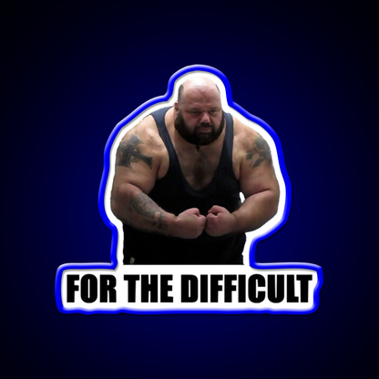 Kyriakos Grizzly For The Difficult Gym Fitness Led Neon Sign Rgb Color