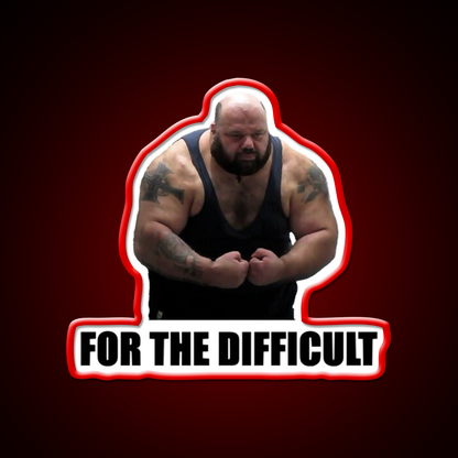 Kyriakos Grizzly For The Difficult Gym Fitness Led Neon Sign Rgb Color