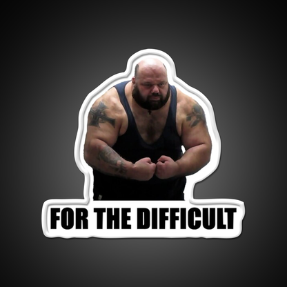 Kyriakos Grizzly For The Difficult Gym Fitness Led Neon Sign Rgb Color