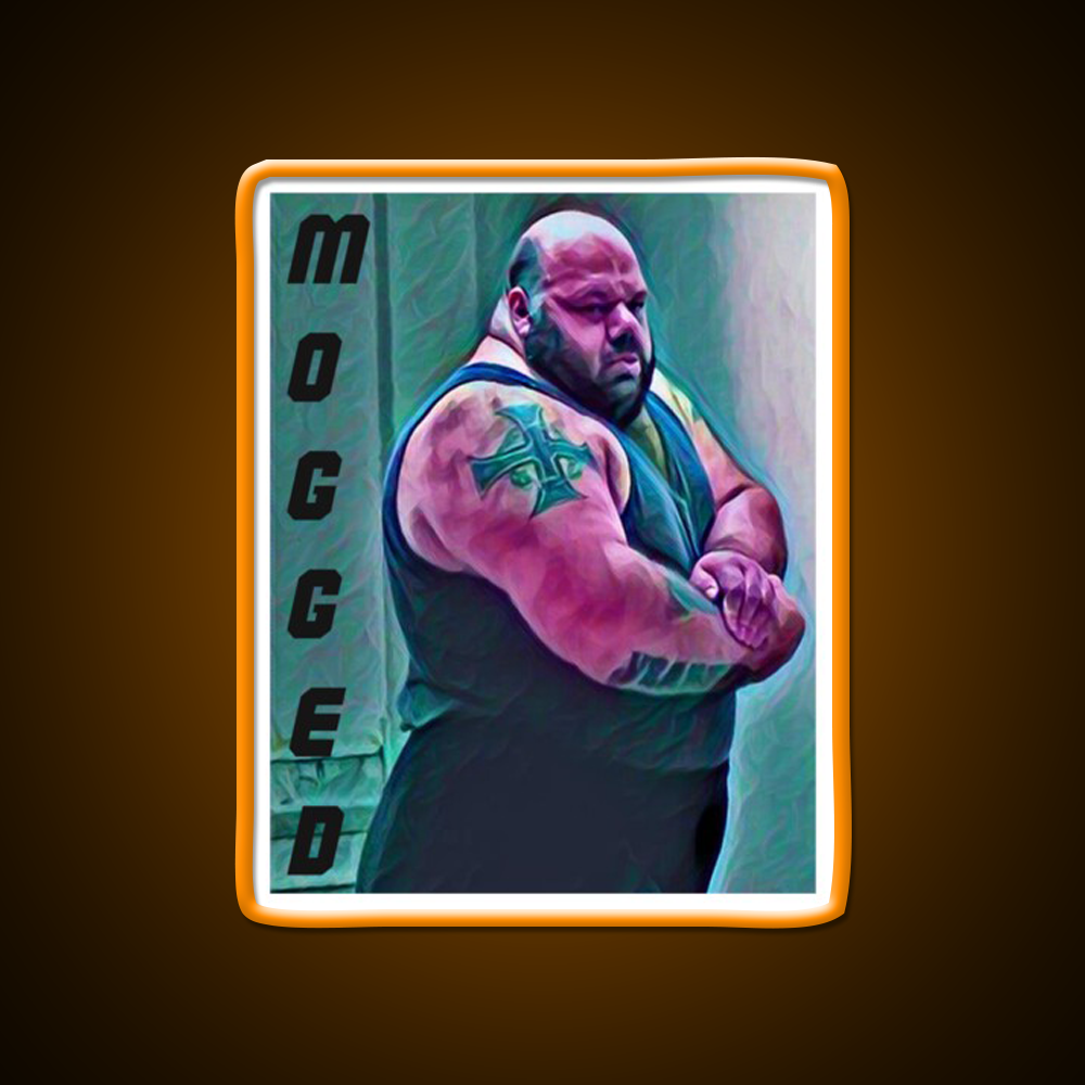 Kyriakos Grizzly Mogged Gym Fitness Led Neon Sign Rgb Color