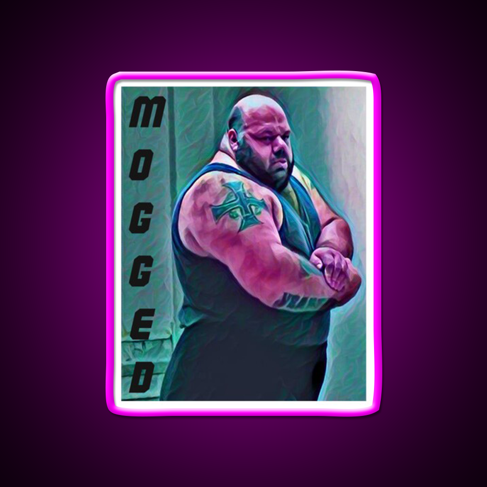 Kyriakos Grizzly Mogged Gym Fitness Led Neon Sign Rgb Color