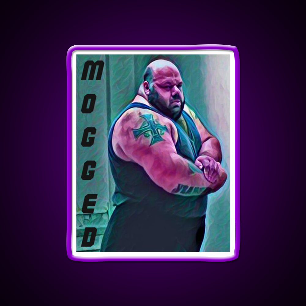 Kyriakos Grizzly Mogged Gym Fitness Led Neon Sign Rgb Color