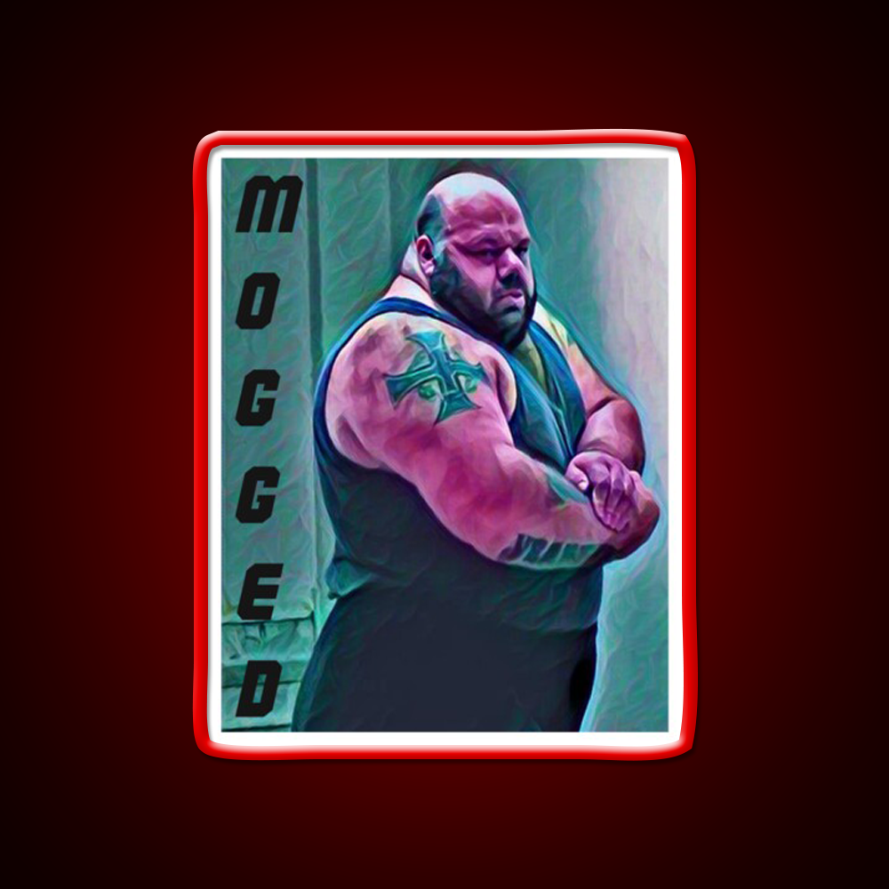 Kyriakos Grizzly Mogged Gym Fitness Led Neon Sign Rgb Color