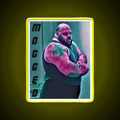 Kyriakos Grizzly Mogged Gym Fitness Led Neon Sign Rgb Color