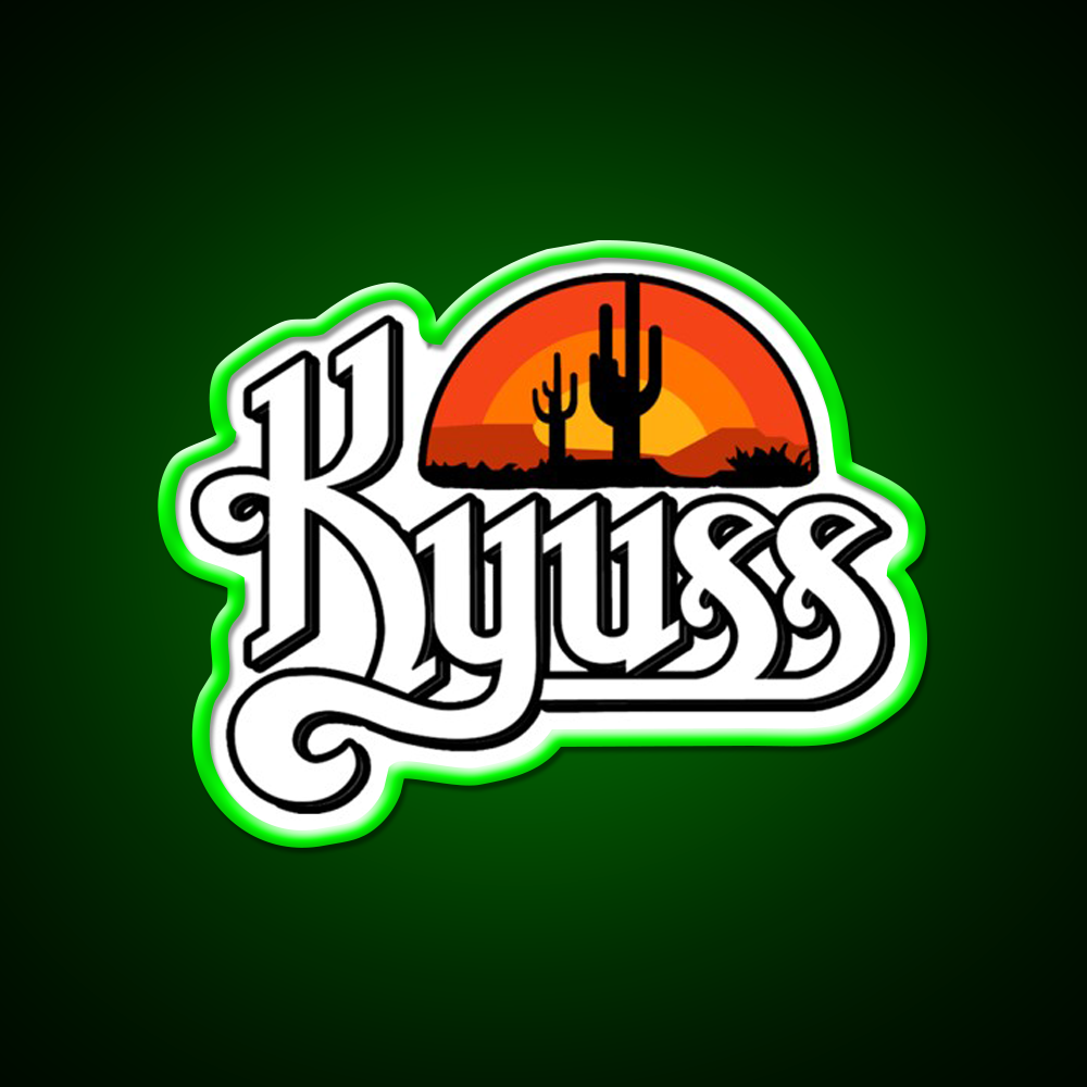 Kyuss American Stoner Rock Hemp Inspired Green Leaf Led Neon Sign Rgb Color - LED neon sign view 8