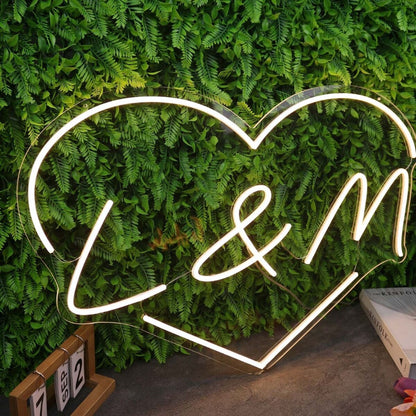 L And M Yellow Neon Sign | Shineneon