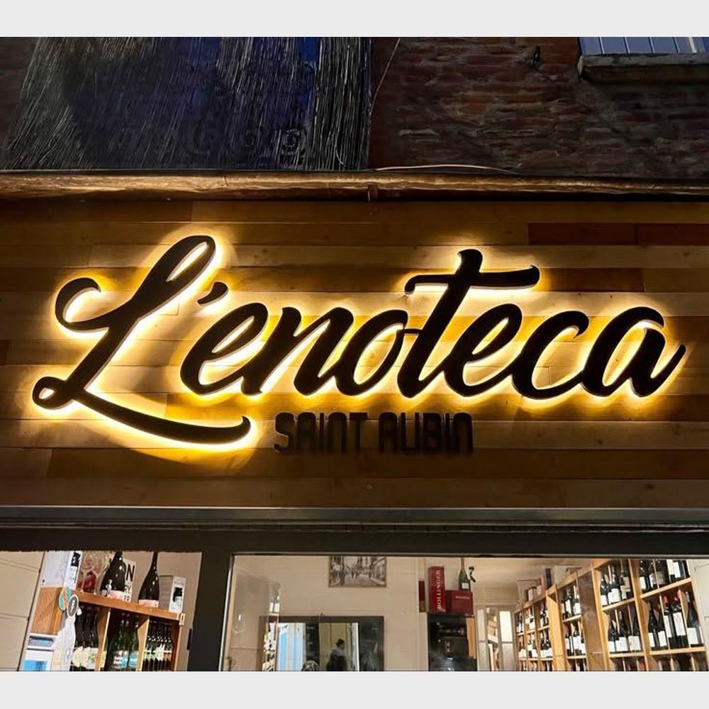 L Enoteca Saint Aubin 3D Backlit Letters Business Metal Led Sign - Shineneon