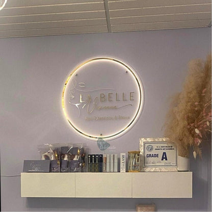 La Belle Beauty Acrylic Business Logo Sign - Shineneon