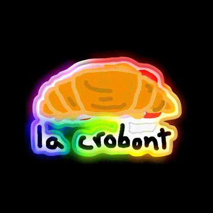 La Crobont Snack Food Led Neon Sign Rgb Color - LED neon sign close-up detail