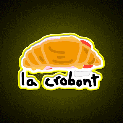 La Crobont Snack Food Led Neon Sign Rgb Color - Custom LED neon sign front view